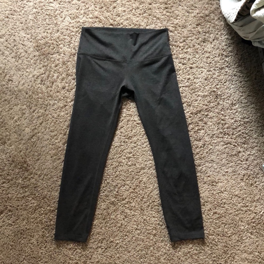 Grey, high waisted leggings